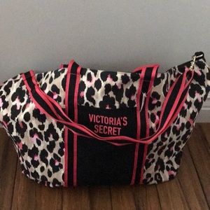 Brand new Victoria Secret pink cheetah Travel Bag!